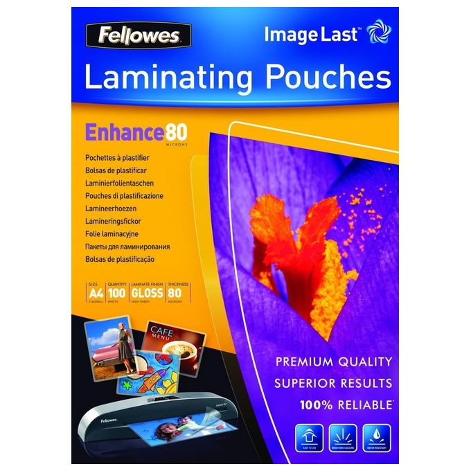 Fellowes Leonardi Cf100 Pouches Lucide Enhance80 A4