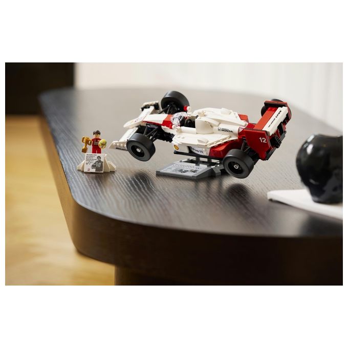 LEGO 10330 Icons Modellino da Costruire McLaren MP4-4 con Minifigure di Ayrton Senna 693 pezzi colore Nero