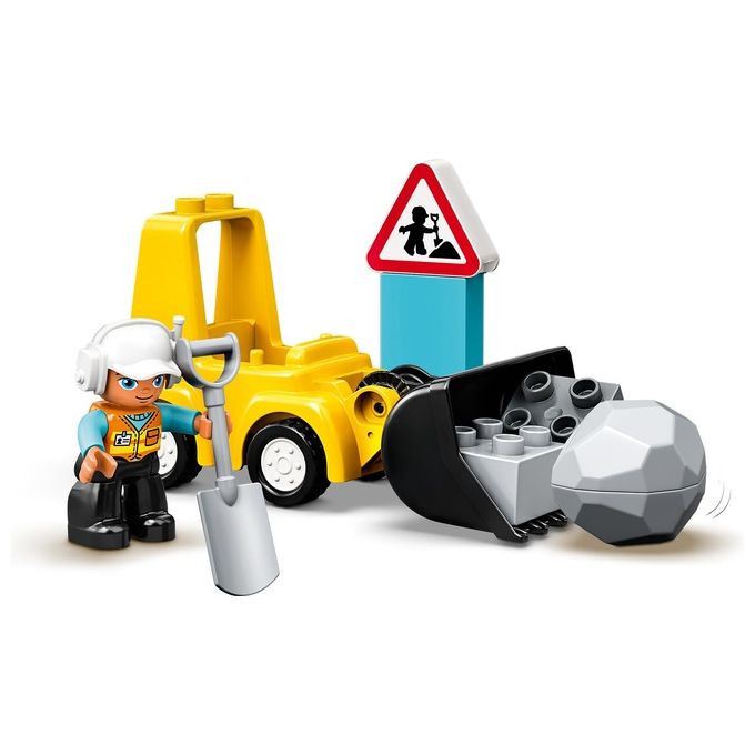 LEGO Duplo Bulldozer Giocattolo Educativo per Bambini e Prima Infanzia con Blocchi Facili da Montare per Sviluppo Creativo e Immaginazione