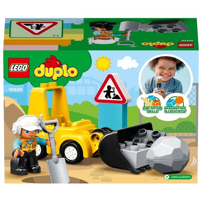 LEGO Duplo Bulldozer Giocattolo Educativo per Bambini e Prima Infanzia con Blocchi Facili da Montare per Sviluppo Creativo e Immaginazione