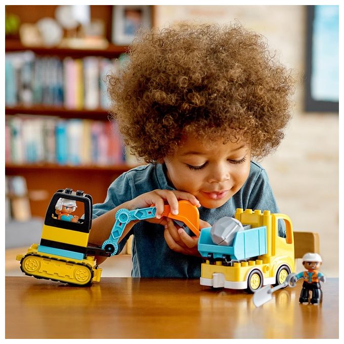 LEGO Duplo Camion e Scavatrice Cingolata