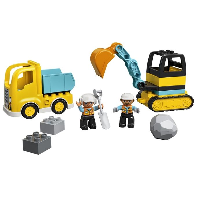 LEGO Duplo Camion e Scavatrice Cingolata