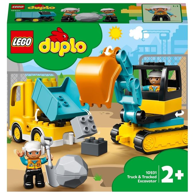 LEGO Duplo Camion e Scavatrice Cingolata