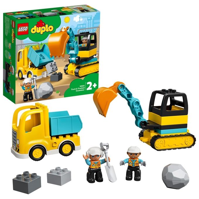 LEGO Duplo Camion e Scavatrice Cingolata