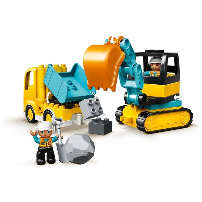 LEGO Duplo Camion e Scavatrice Cingolata