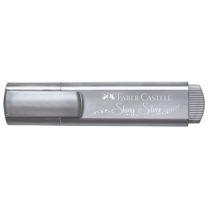 Faber Castell Confezione 10 Evidenziatore Text Metallizzato Argento