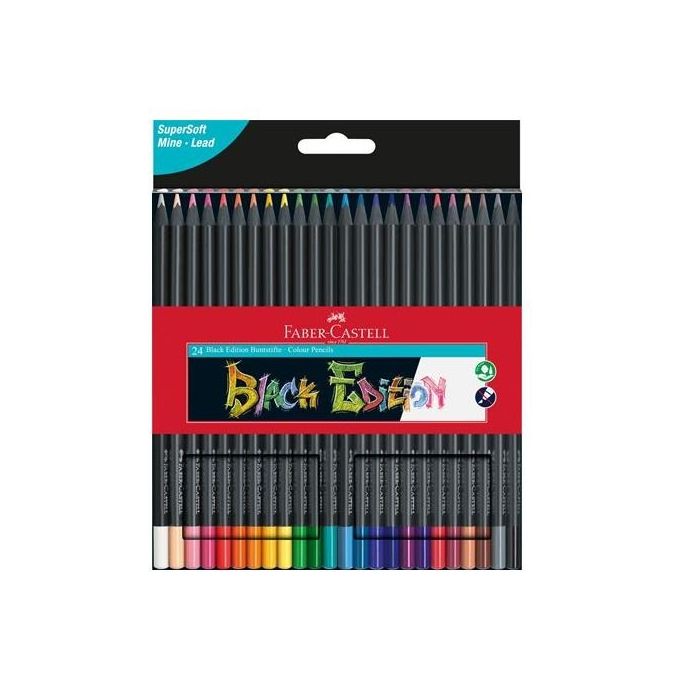 Faber Castell Confezione 24 Matite Black Edition