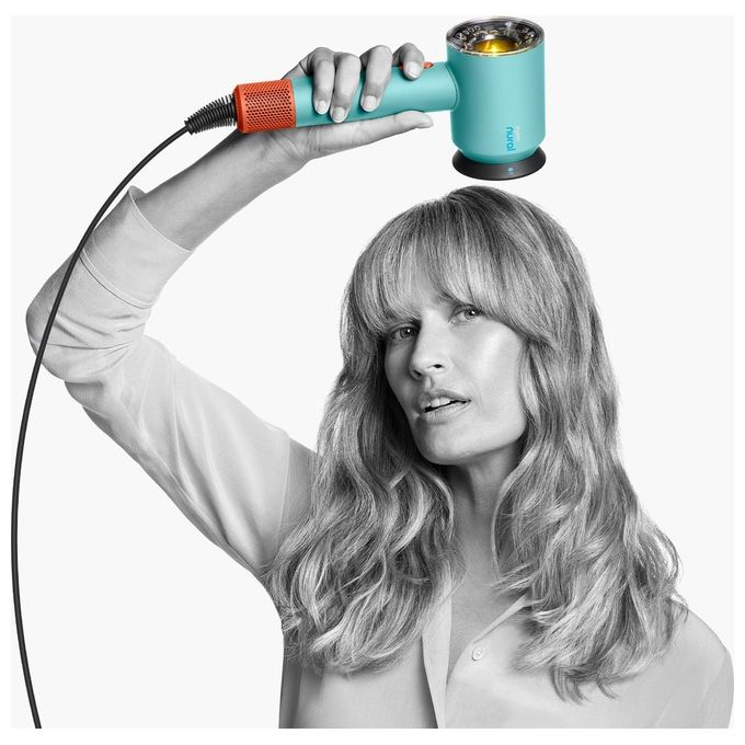 Dyson Super Sonic Nural Asciugacapelli 1600W 4 Temperature con Accessori Acquamarina