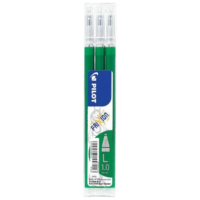 Pilot FriXion Ball Ricaricatore di Penna Verde 3 Pezzi