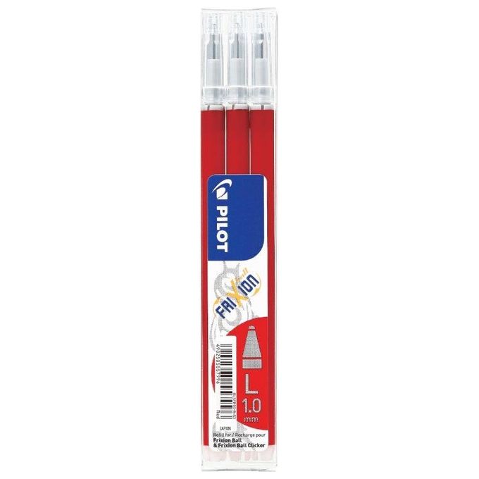 Pilot Confezione 3 Refill Frixion Ball Rosso Punta 1