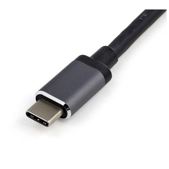 Startech.com Adattatore Multiporta Usb-C Hdmi-Vga Pd Sd Ethernet Audio e Microfono Cavo Integrato da 30Cm Mini Dock Usb-c