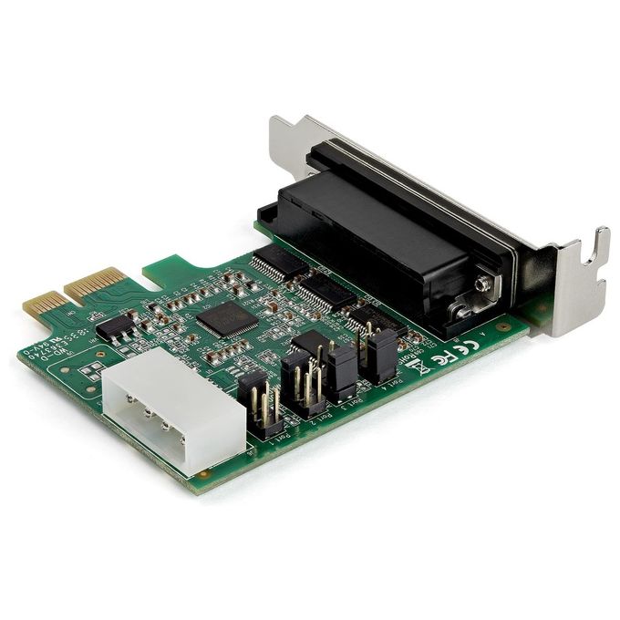 Startech.com Scheda Adattatore Seriale Pci Express Rs232 a 4 Porte 16950 Uart Basso Profilo