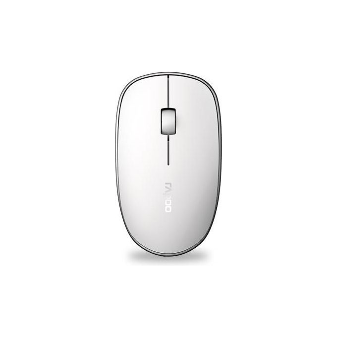 Rapoo M200 Mouse Wireless Silenzioso Bluetooth Usb 1300 DPI Bianco