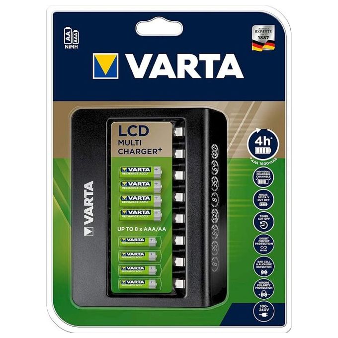 [ComeNuovo] Varta Lcd Multi Charger+ Batteria per Uso Domestico Ac
