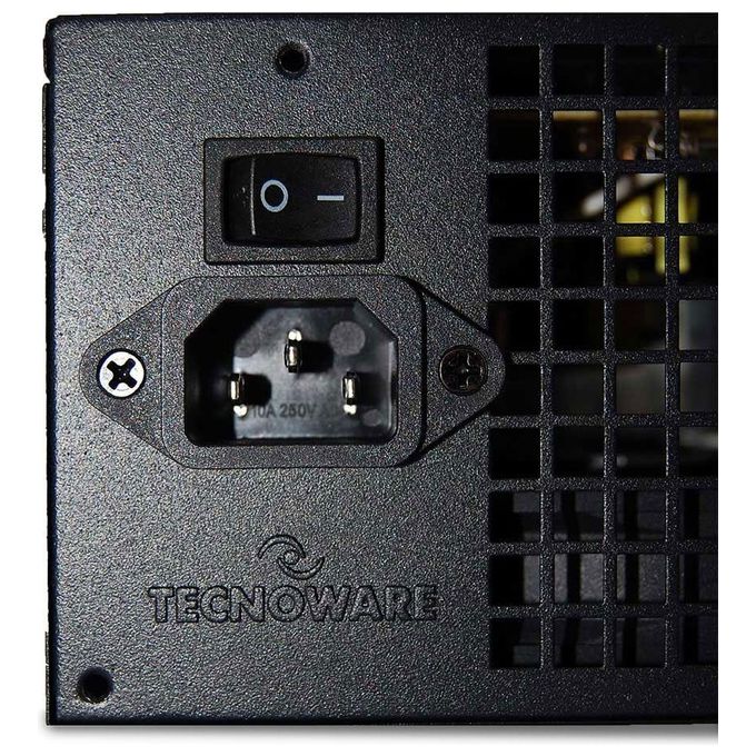Tecnoware Free Silent Alimentatore ATX 550 W Reali per Pc Ventola da 12cm