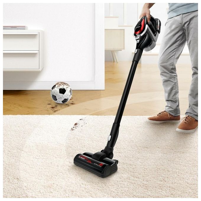Bosch BSS 81 POW 1 Scopa Elettrica Ricaricabile senza Fili e senza Sacco con Batteria Intercambiabile Bosch Power For ALL e Caricabatterie Nero