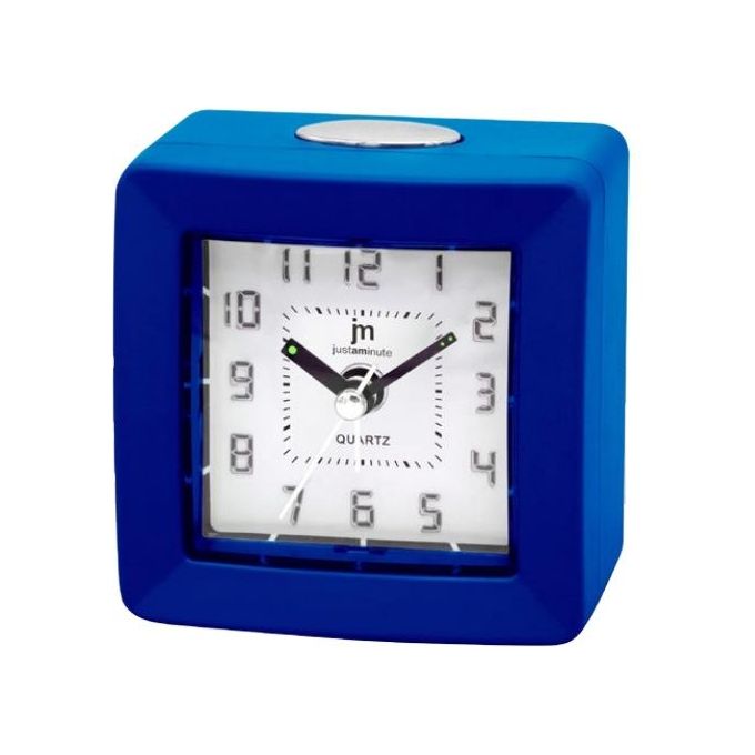 Lowell Sveglia Analogica Ja-7075a Blu Movimento Continuo Silenzioso Luce Suoneria in Crescendo