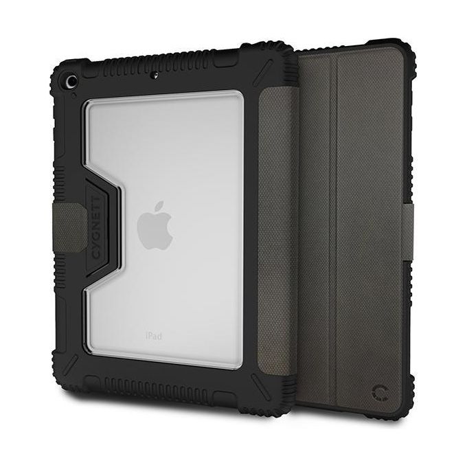 Cygnett Workmate Custodia Protettiva con Porta Apple Pencil per iPad 10.2'' Nero-Antracite