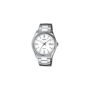 Casio Orologio da Polso Analogico con Date Display Vetro Minerale Bracciale in Acciaio con Chiusura di Sicurezza