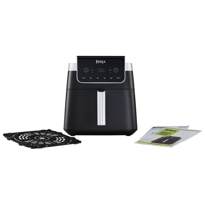 Ninja AF180EU Friggitrice ad Aria MAX PRO 6,2 Litri 2000W Nero Antiaderente Cottura Senza Olio per Arrostire Cuocere al Forno