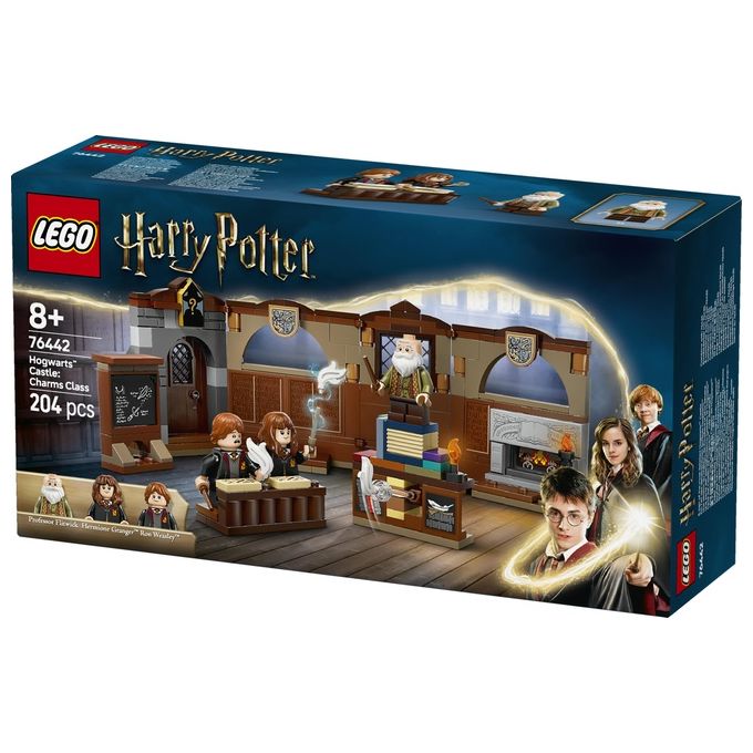 LEGO Harry Potter Castello di Hogwarts: Lezione di Incantesimi con 3 Minifigure da Collezione tra cui Hermione Granger e Ron Weasley con Funzione di levitazione Giochi per Bambini e Bambini da 8 Anni