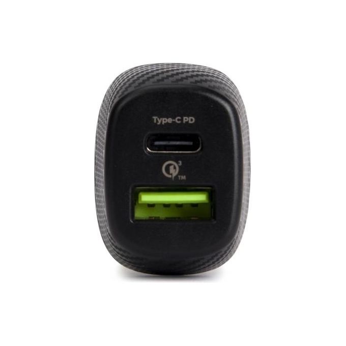 Vultech Caricatore da Auto con Usb 18W e Type-C 27W Quickcharge 3.0