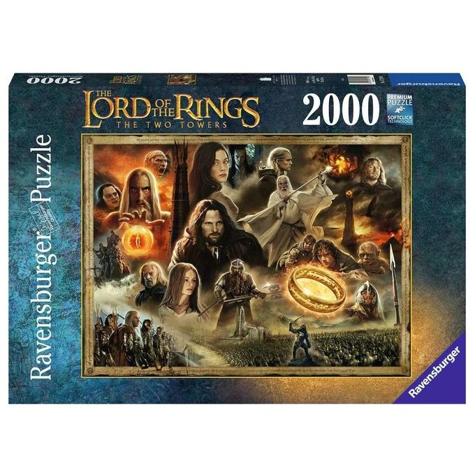 Ravensburger Puzzle 2000 Pezzi Il Signore degli Anelli Le Due Torri