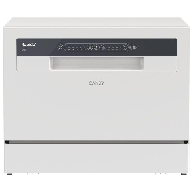 Candy, Lavastoviglie Libera Installazione Rapido' CP 6E51LW, 6 Coperti, Bianco