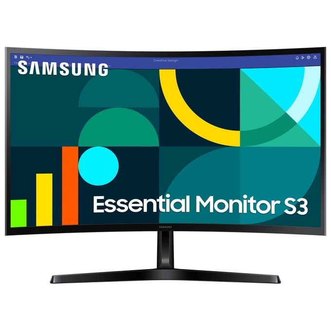 Samsung Monitor S36GD LS27D366GAUX Curvo (1800R) 27'' 1920x1080 (Full HD) VA 100Hz 4ms (GtG) D-Sub HDMI Ingresso Audio Eye Saver Mode Flicker Free