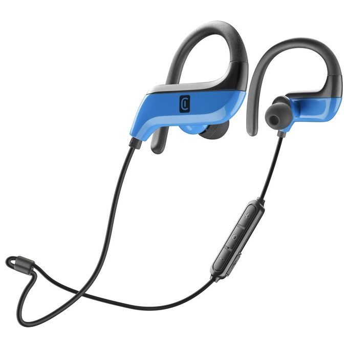 Cellular Line Auricolari con Microfono Bluetooth Sport Racer  Blu