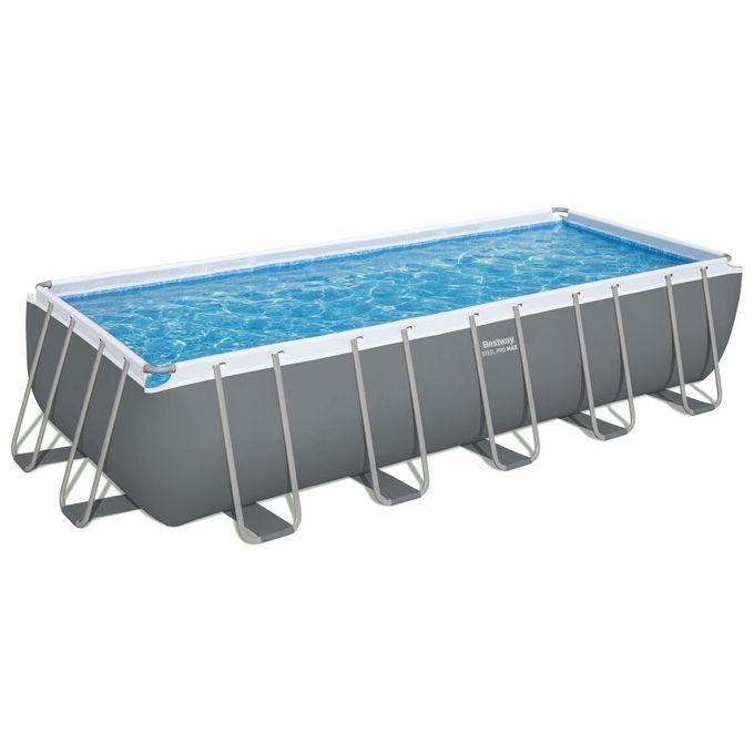 Bestway Power Steel Set Piscina Rettangolare 6.40m x 2.74m x 1.32m