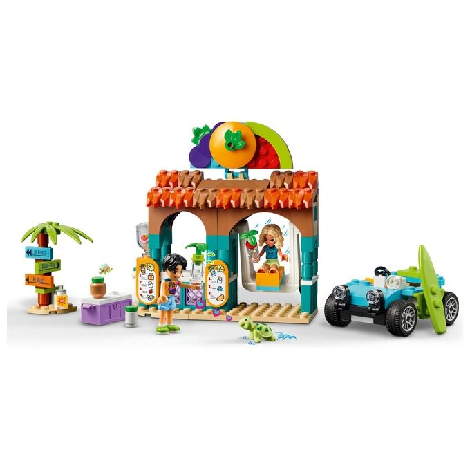 LEGO Friends Bancarella dei Frullati sulla Spiaggia Giochi Educativi per Bambine e Bambini da 6 Anni con 2 Mini Bamboline una Tartaruga un Buggy da Costruire e Cibo Giocattolo Idea Regalo 42625