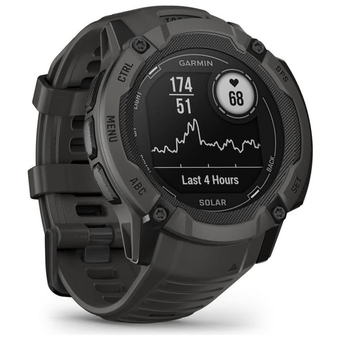 Garmin Instinct 2X Solar 50mm GPS Outdoor Sport Salute Notifiche Graphite