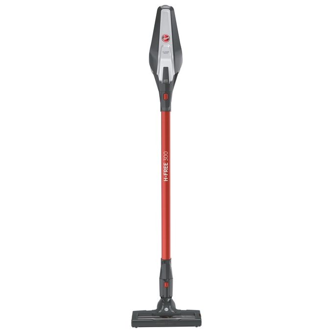 Hoover HF322AFP 011 Scopa Elettrica senza Filo senza Sacco Capacita' 0,7 Litri Autonomia 40 minuti Grigio-Rosso