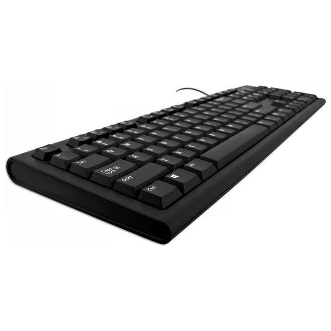 V7 KU200IT Tastiera con Cavo Usb e Adattatore PS2 Nero