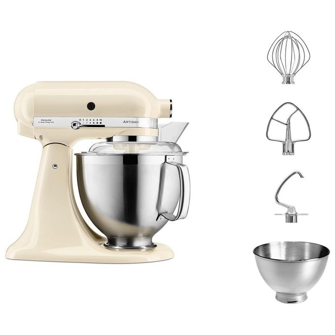 KitchenAid 5KSM185PS Artisan Impastatrice Planetaria 300W 4,8 Litri Crema