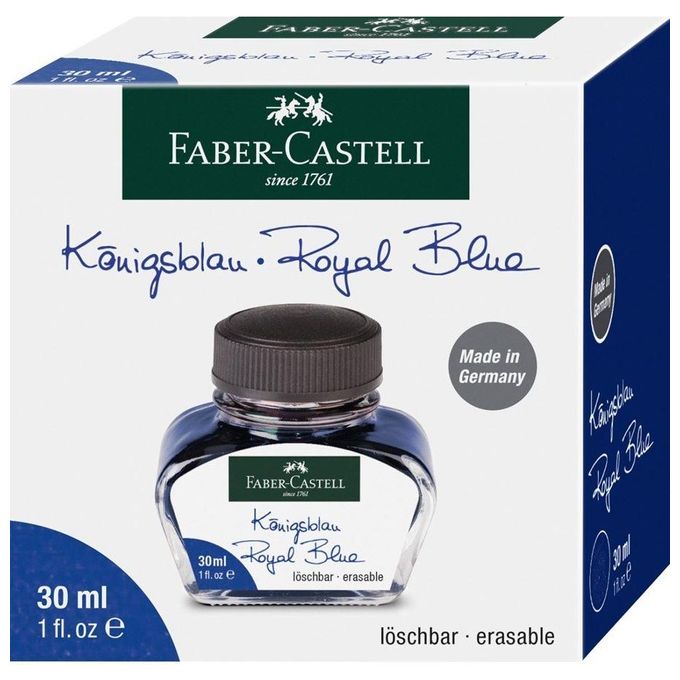 Faber Castell Boccetta Inchiostro 30ml Blu Royal
