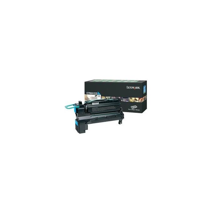 Lexmark Toner ciano return program x c792 x792 6k