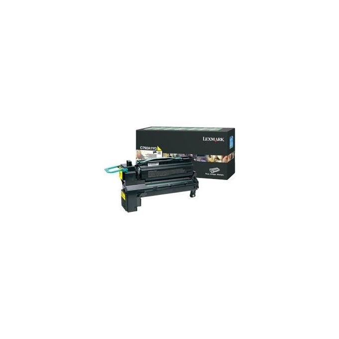 Lexmark Toner giallo return program x c792 x792 6k
