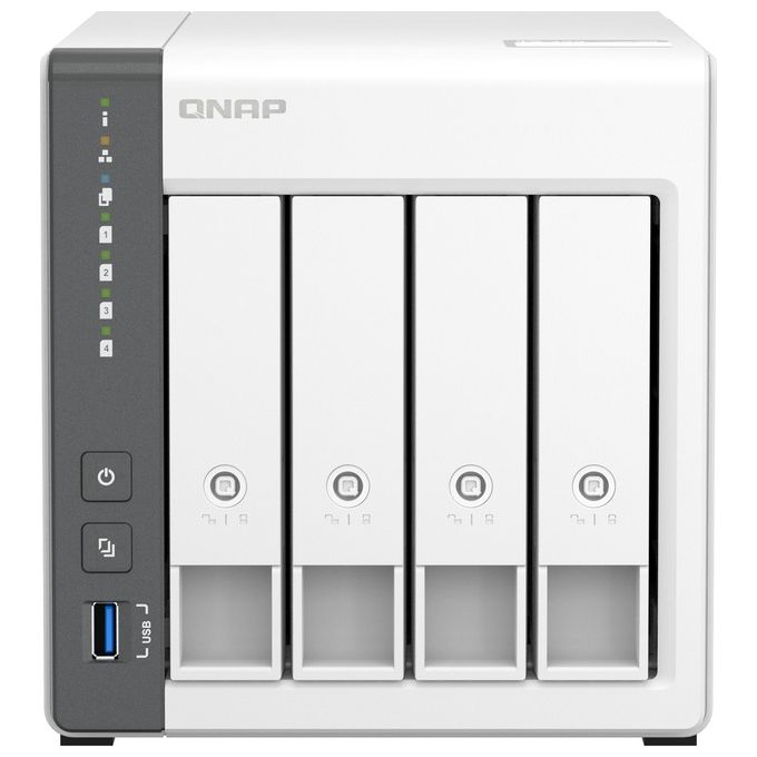 Qnap TS-433 Nas 4 Baie Arm 4-Core Cortex-a55 2.0ghz 4Gb