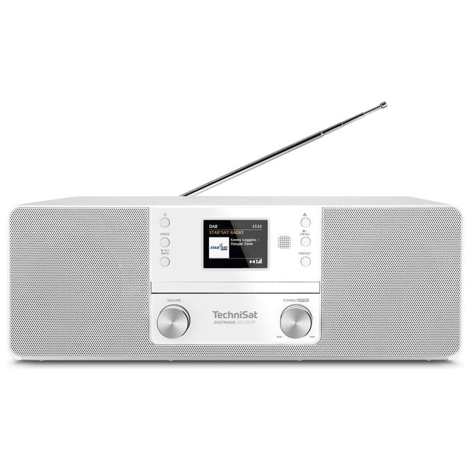 TechniSat DigitRadio 370 CD Radio Personale Analogico e Digitale Bianco