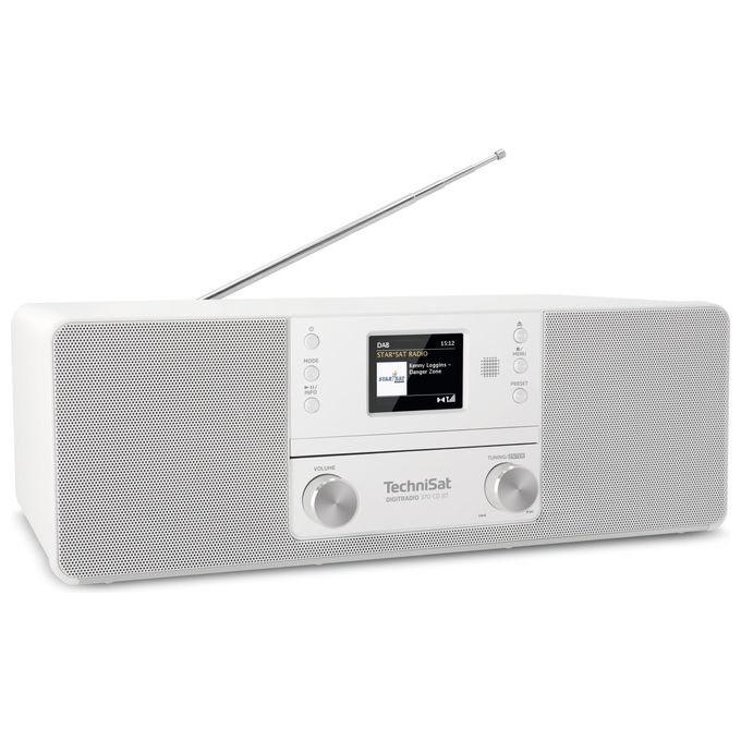 TechniSat DigitRadio 370 CD Radio Personale Analogico e Digitale Bianco