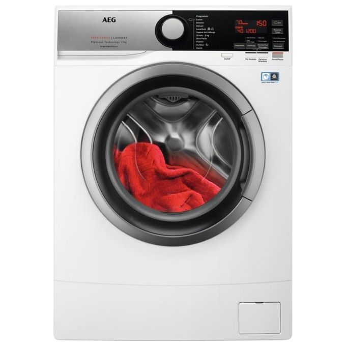 AEG L6SE74B Serie 6000 Lavatrice Slim Carica Frontale ProSense SoftPlus Classe energetica D (A+++-20%) Capacita' di carico 7 Kg Centrifuga 1400 giri Motore Inverter Vapore