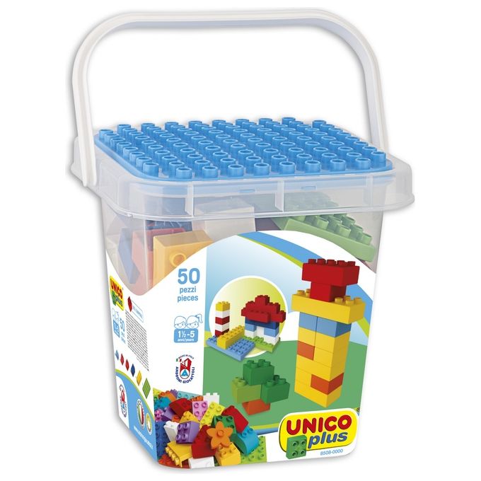 Androni Giocattoli 8508 Secchiello 50 Pezzi Unicoplus