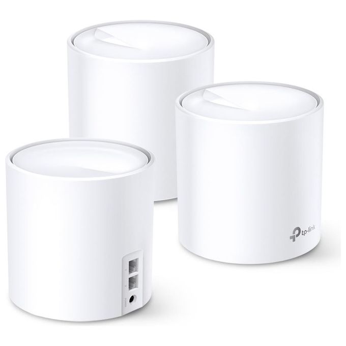 TP-Link Deco X20 Wi-Fi 6 Wi-Fi Mesh Dual Band AX1800 Modalita' Router e Access Point 2 Porte Ethernet Gigabit sostituisce router e extender 3 pezzi con copertura fino a 500? compatibile con Alexa