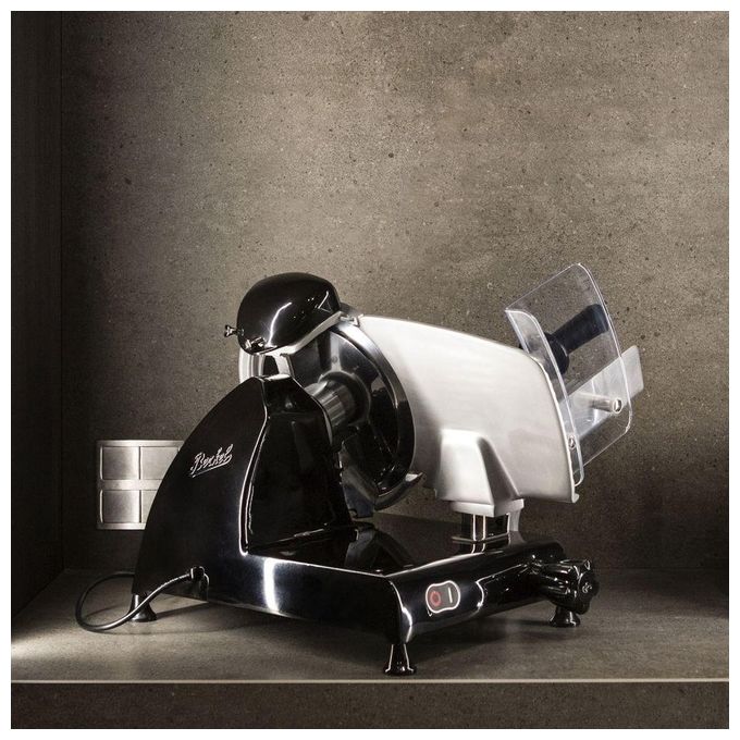 Berkel Red Line RL 250 – Affettatrice lama 25 cm, Potenza elevata, Spessore regolabile, Lama in acciaio cromato, Sicurezza professionale, Colore Nero