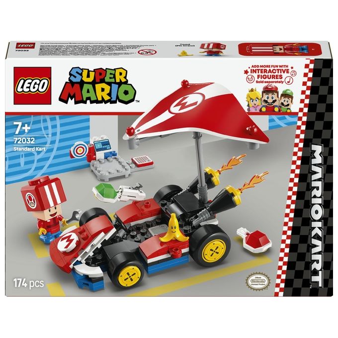 LEGO Gioco Mario Kart Standard Set 72032 Super Mario Interattivo e Divertente per Costruire Corse Entusiasmanti