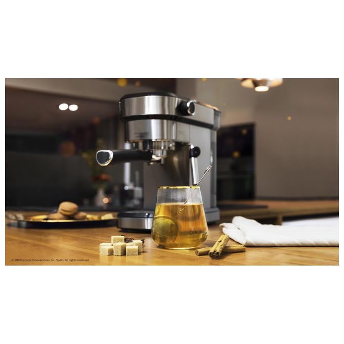 Cecotec Cafelizzia 790 Steel Macchina per Espresso 12 Litri Semi-Automatica