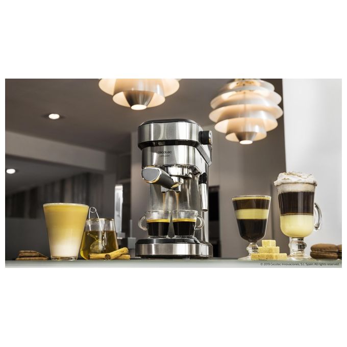 Cecotec Cafelizzia 790 Steel Macchina per Espresso 12 Litri Semi-Automatica