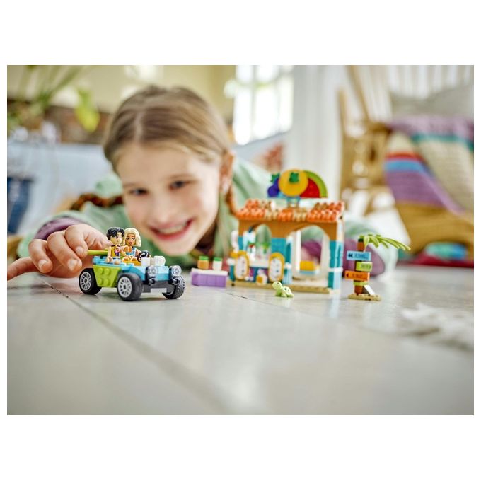 LEGO Friends Bancarella dei Frullati sulla Spiaggia Giochi Educativi per Bambine e Bambini da 6 Anni con 2 Mini Bamboline una Tartaruga un Buggy da Costruire e Cibo Giocattolo Idea Regalo 42625